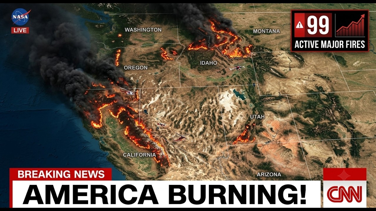ALERT: America's Wildfire Crisis Is Escalating 99 Major Fires Still Burning