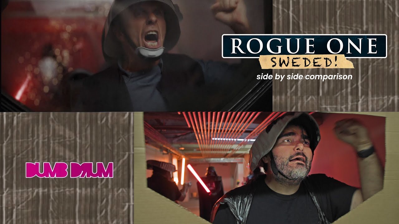 Rogue One Vader Scene homemade low budget comparison