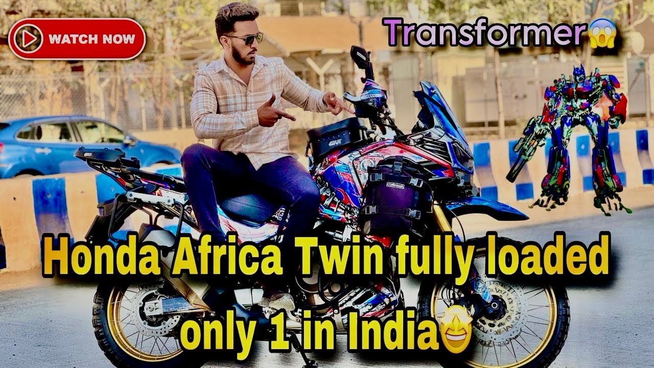 Honda Africa Twin Fully Loaded Bike Only 1 in India 🇮🇳| Transformer Wrap | Adventure & Touring Bike🔥