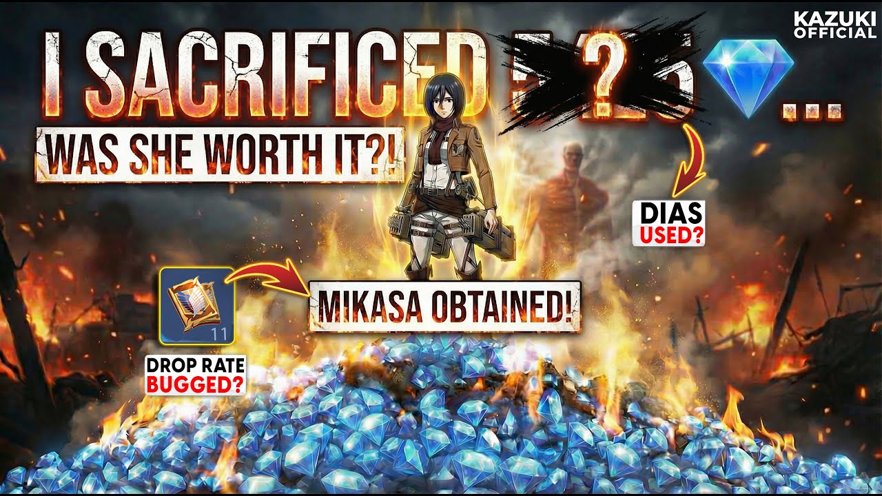 HOW MUCH DIAMONDS FOR MIKASA AOT SKIN?
