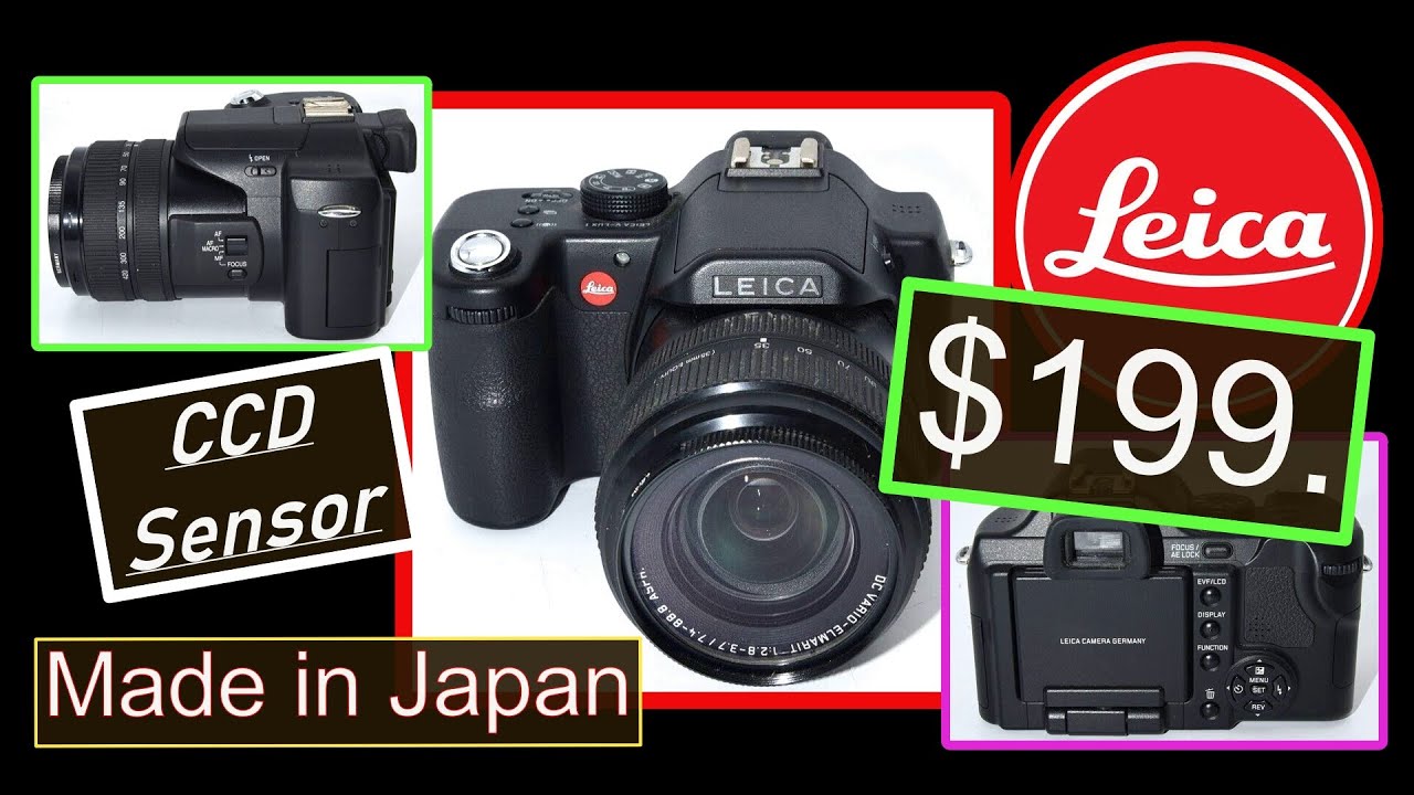 $199 Leica V-Lux-1 CCD Camera Mirrorless w/ [ Leica 35-420mm zoom lens] FILM Sensor Photo Class 313