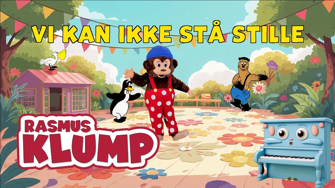 Rasmus Klump – Vi kan ikke stå stille | Sjov børnesang og dans for børn