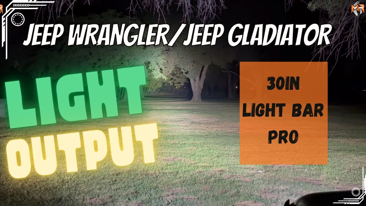 Jeep Wrangler/Jeep Gladiator Light Output 30in Light Bar by M&R Automotive
