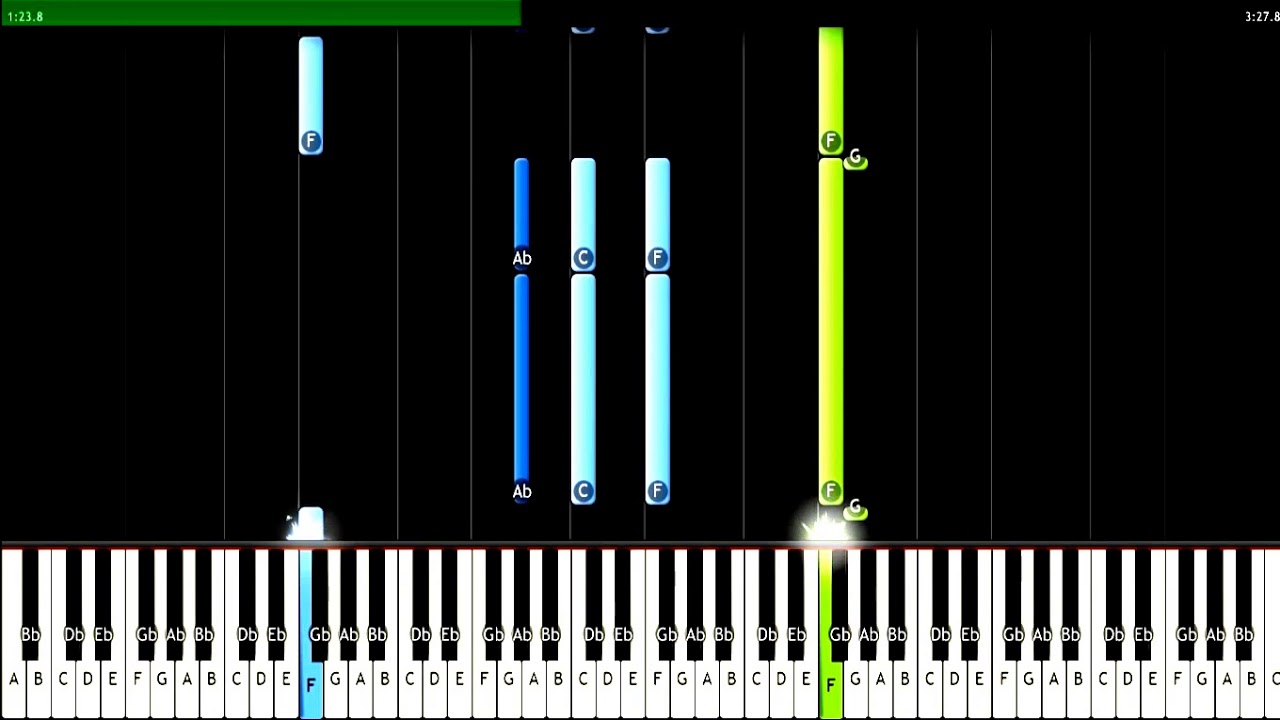 Gnossienne 1 - Erik Satie (Piano tutorial, Synthesia)
