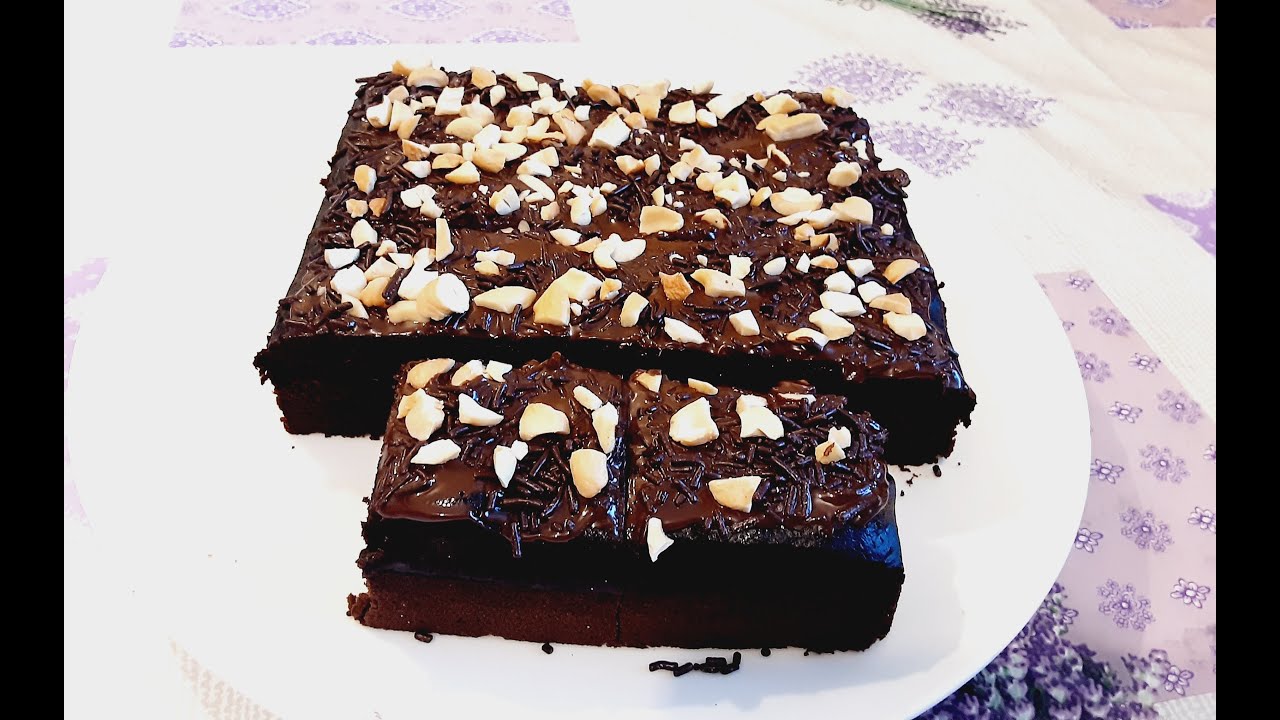 RESEP BROWNIES 1 TELUR 1 SDM KOPI ENAK SEKALI MANTAP