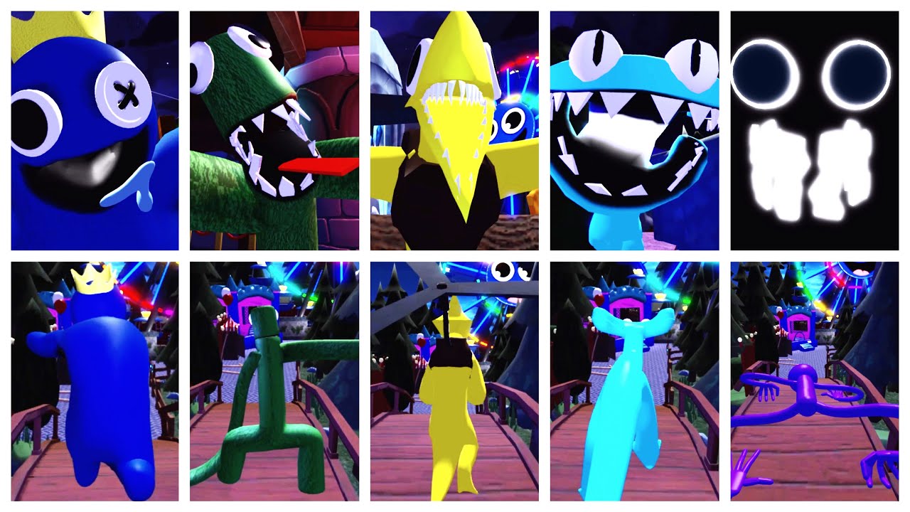 Rainbow friends chapter 2 All Monsters jumpscares & roleplay( Roblox ) 