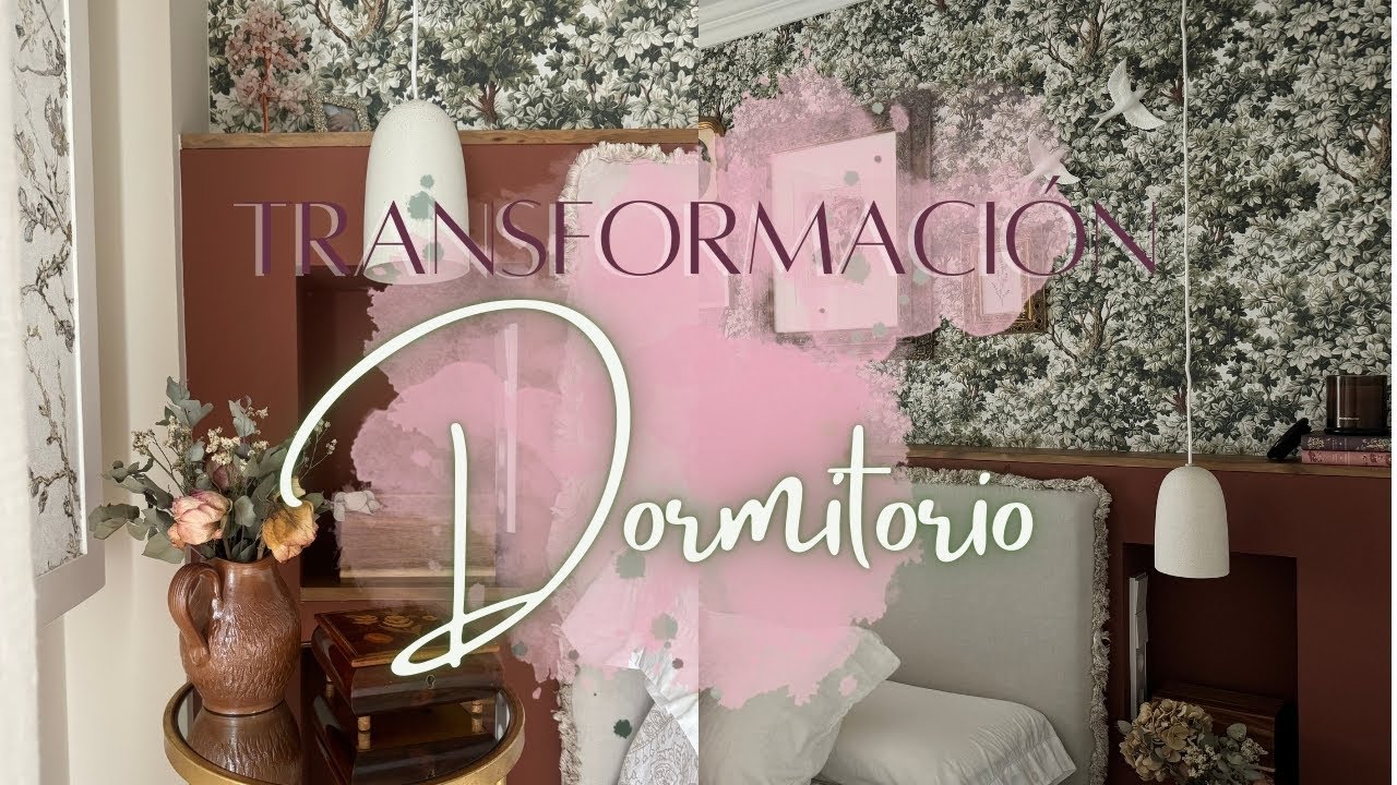 TRANSFORMACIÓN de nuestro DORMITORIO | Dormitorio PRINCIPAL | CAMBIO de PAPEL PINTADO 🥰💕🔨✨