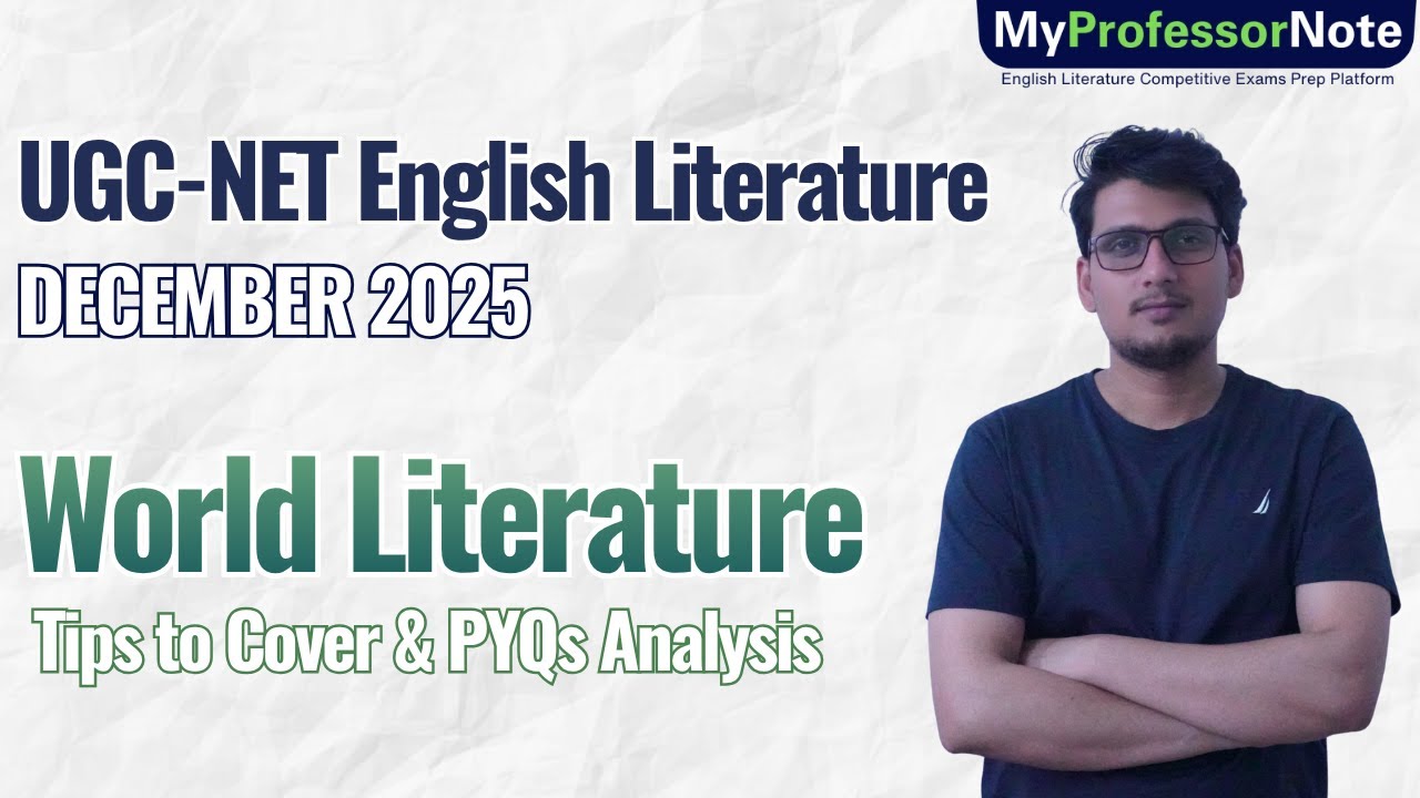 UGC NET English Literature December 2025 - World Literature PYQs Analysis.