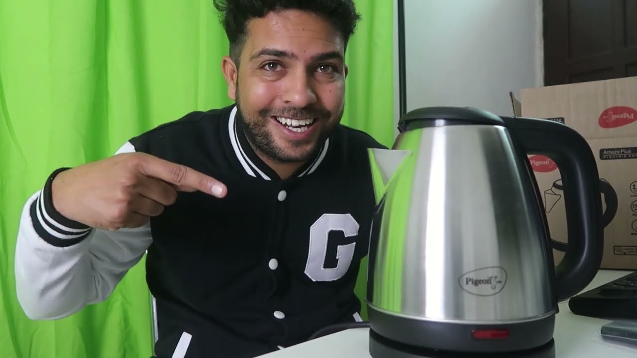 Pigeon electric kettle 1.5 liter Water Boil Test in English
