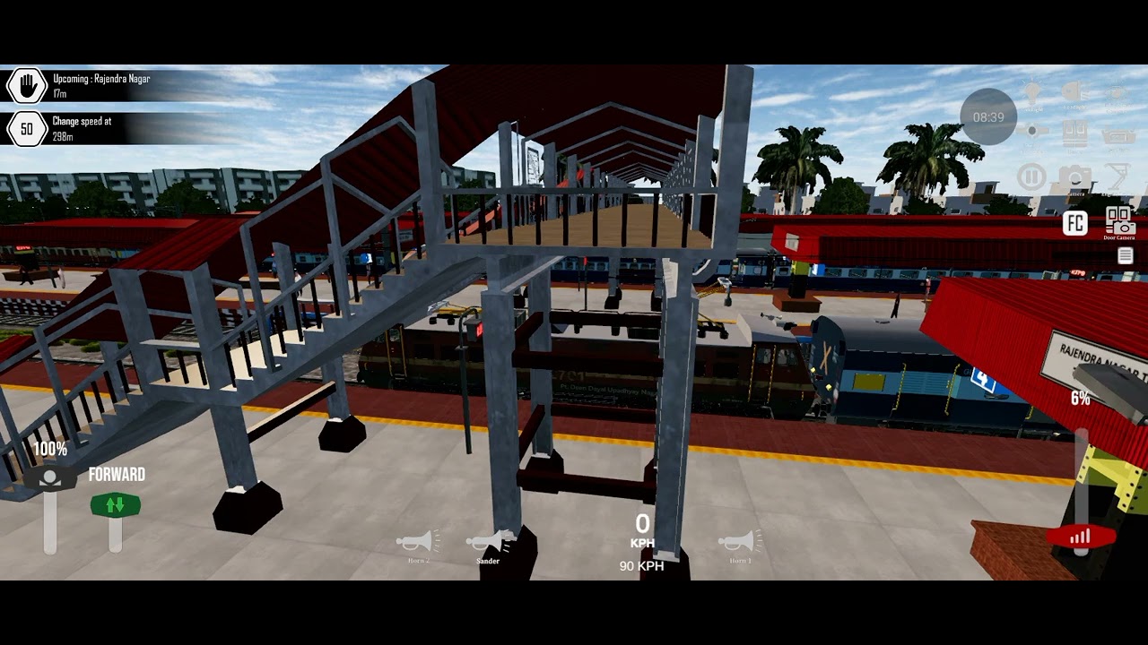 Two parallel race with one train. Indian railway train simulator 