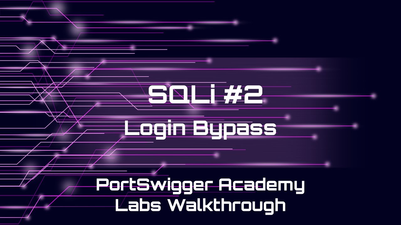 SQL Injection Lab 2 &mdash; Login Bypass with Burp Suite  | Beginner Walkthrough #cybersecurity