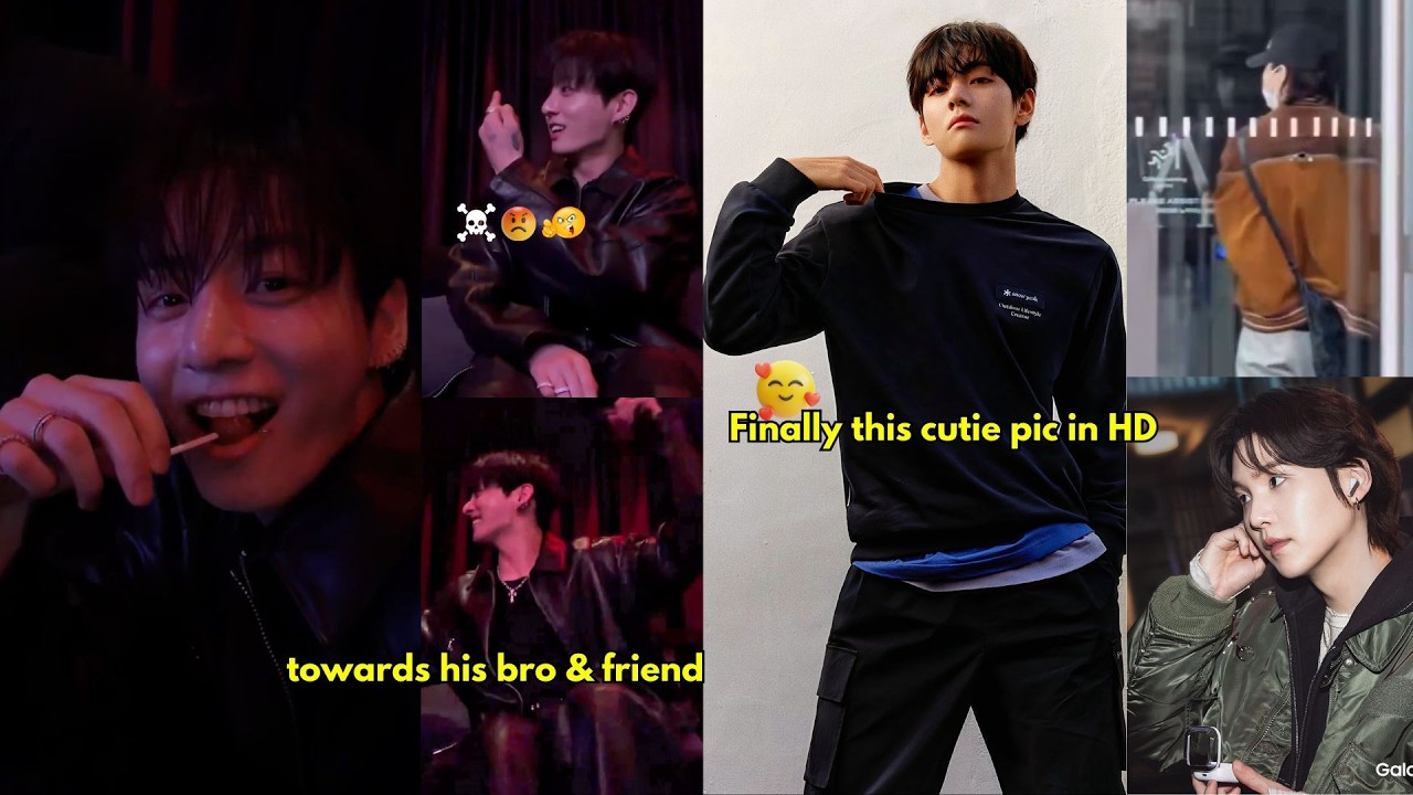TAEHYUNG FOR SNOWPEAK OMG!! Jungkook sending us hearts & flipping off his brother is sending me😭