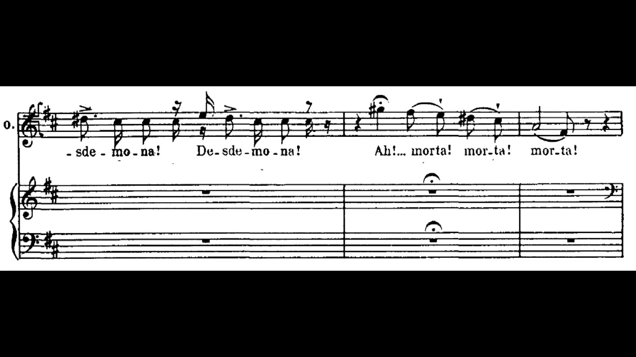 Francesco Tamagno - Otello arias (1903) [score]