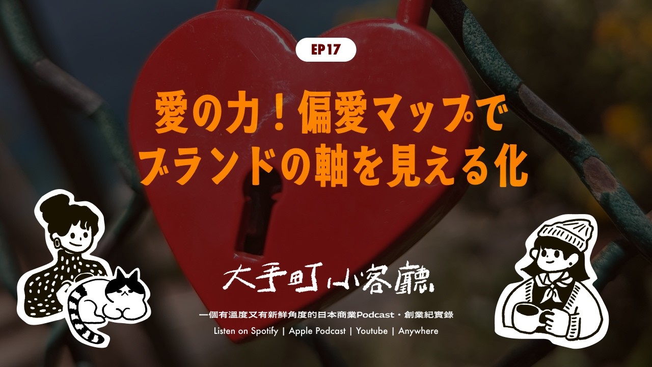 EP17｜愛的力量！用偏愛地圖把「喜歡」畫出來，品牌定位突然變清楚了