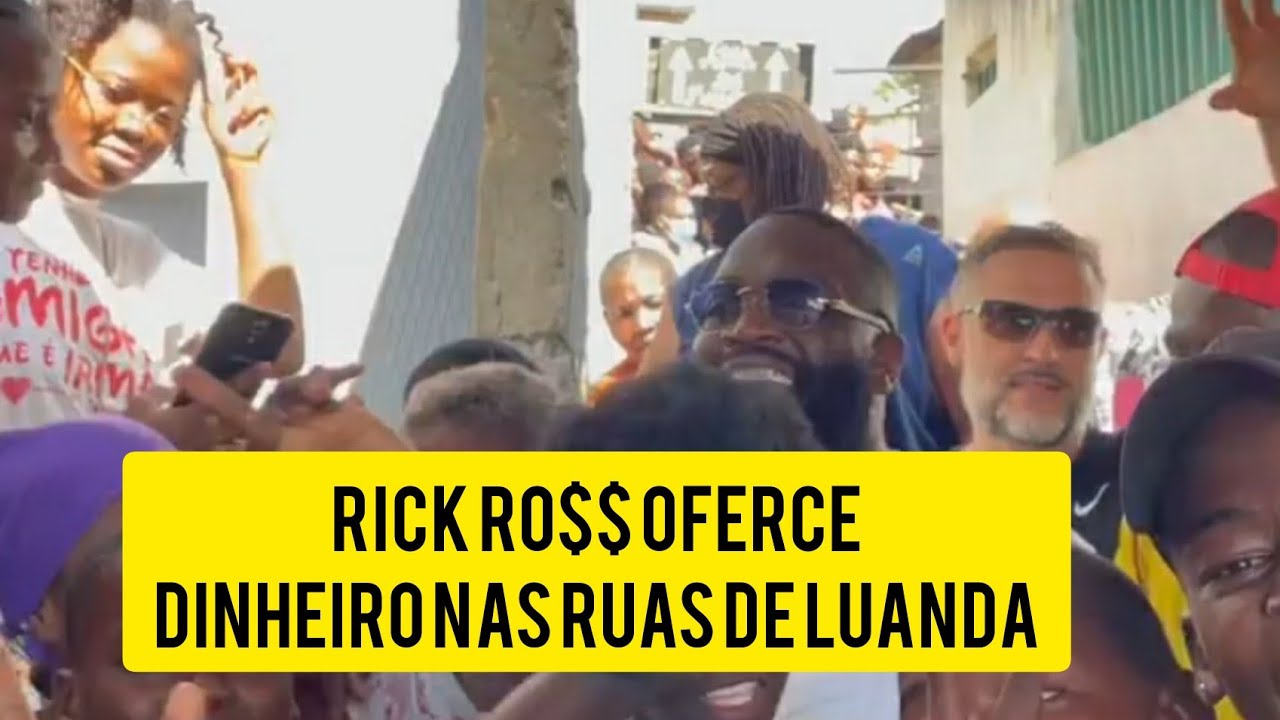 RICK ROSS OFERECE DINHEIRO NAS RUAS DE LUANDA ANGOLA E DEMONSTRA O SEU AMOR PELA ÁFRICA|| VEJA TUDO