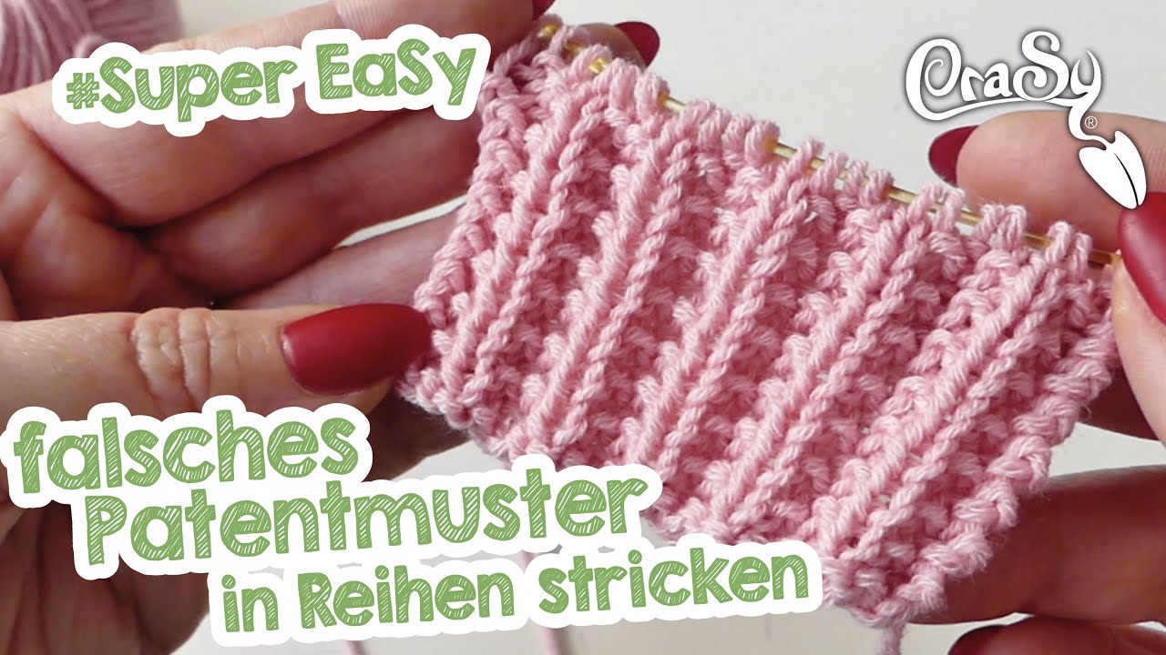 Das falsche Patentmuster stricken - knitting faux Brioche
