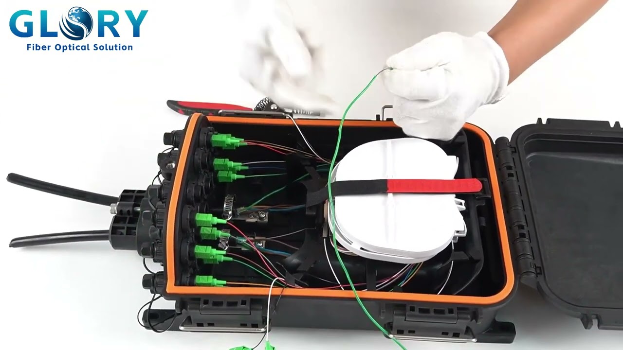 Fiber Optic Splice Closure (FOSC) 48F FAT box IP68 overview and installation
