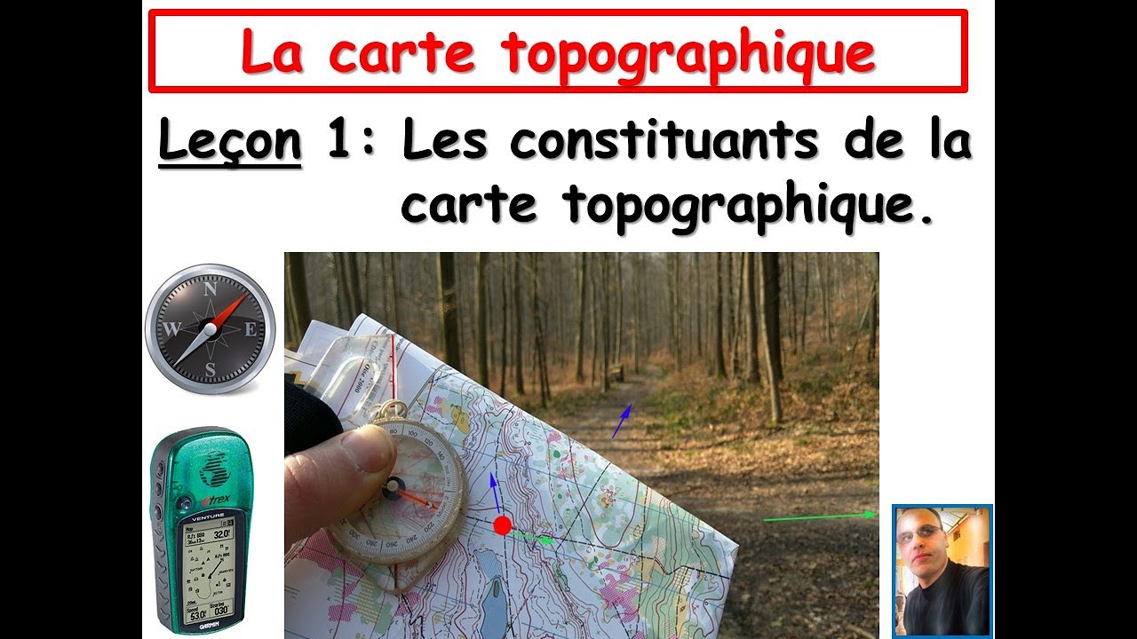 Les constituants de la carte topographique.
