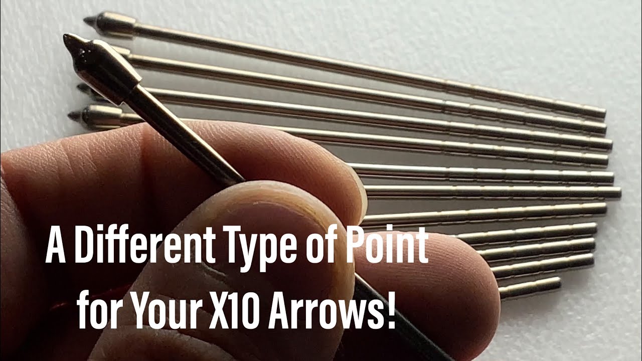 Archery Now .125” Diameter Points for X10s and Black Eagle Revelation Olympic Style Archery Arrows