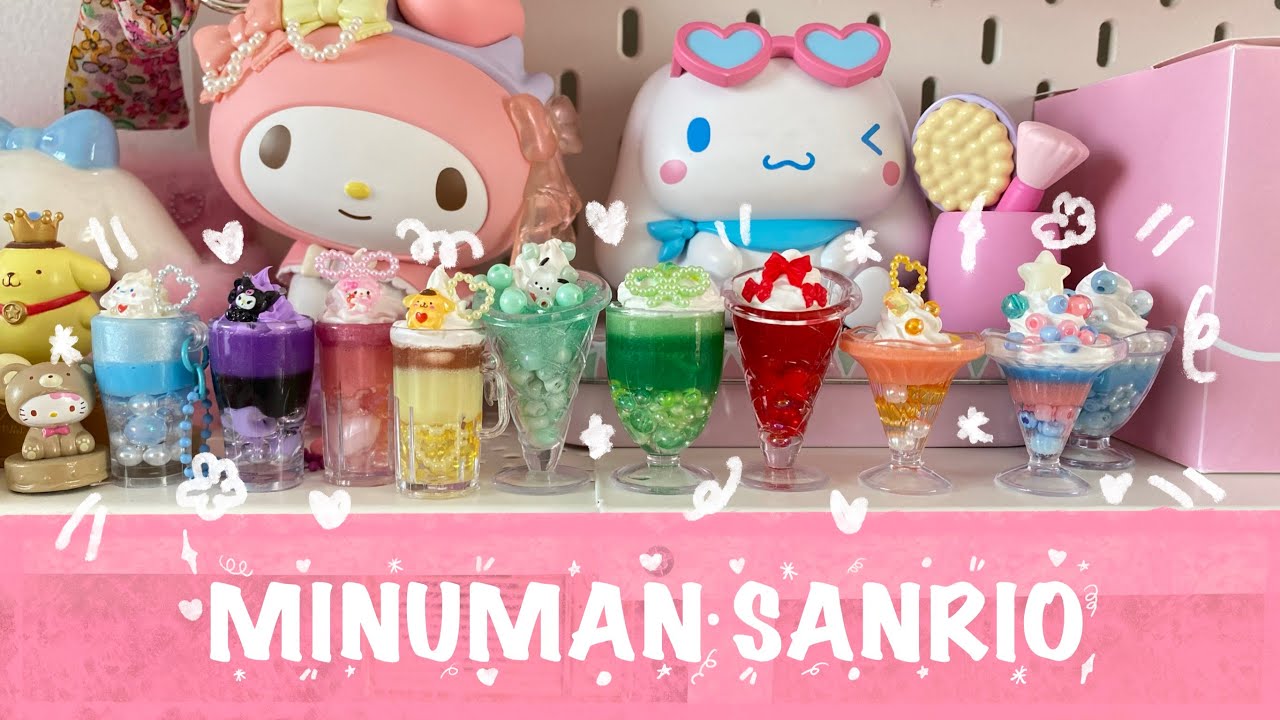 KOMPILASI BIKIN MINUMAN TEMA KARAKTER SANRIO 🩵💜🩷💛💚❤️🤍🧡💙🖤