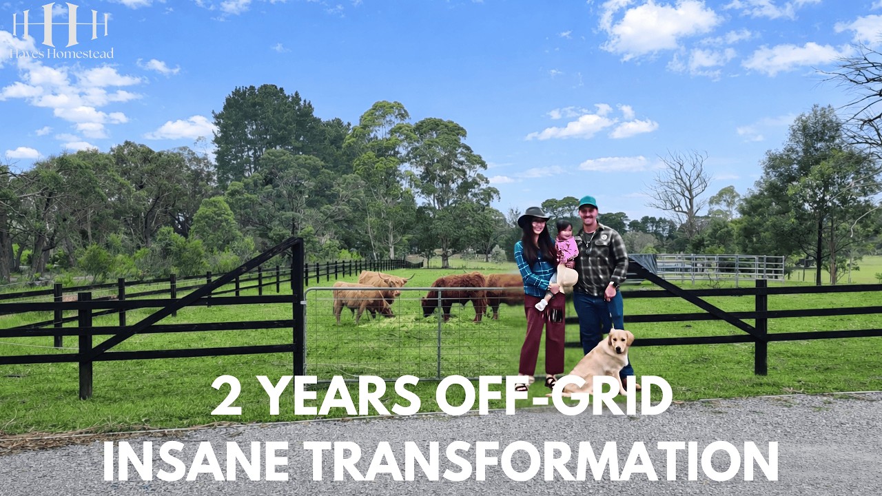 From NEGLECTED to AMAZING: 2 Year TIMELAPSE Off-grid Australian Homestead - FULL Farm TOUR