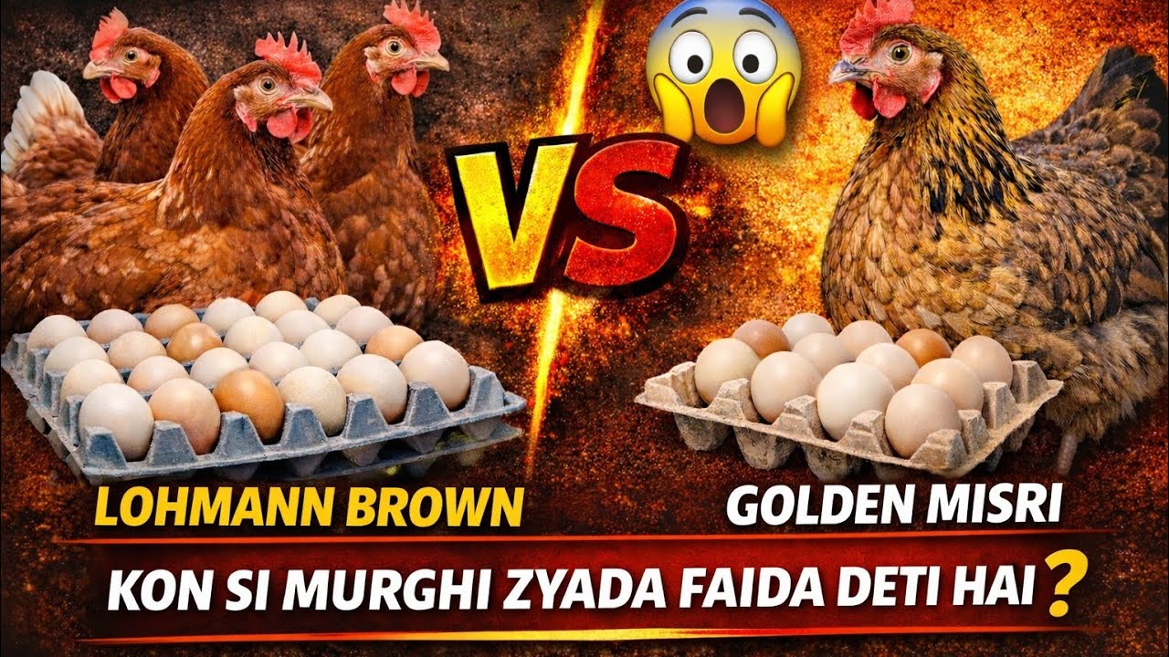 New Farmer Ke Liye Konsi Murgi Best? Lohmann Brown Ya Golden Misri Complete Guide 2026/ahmad Loyal 