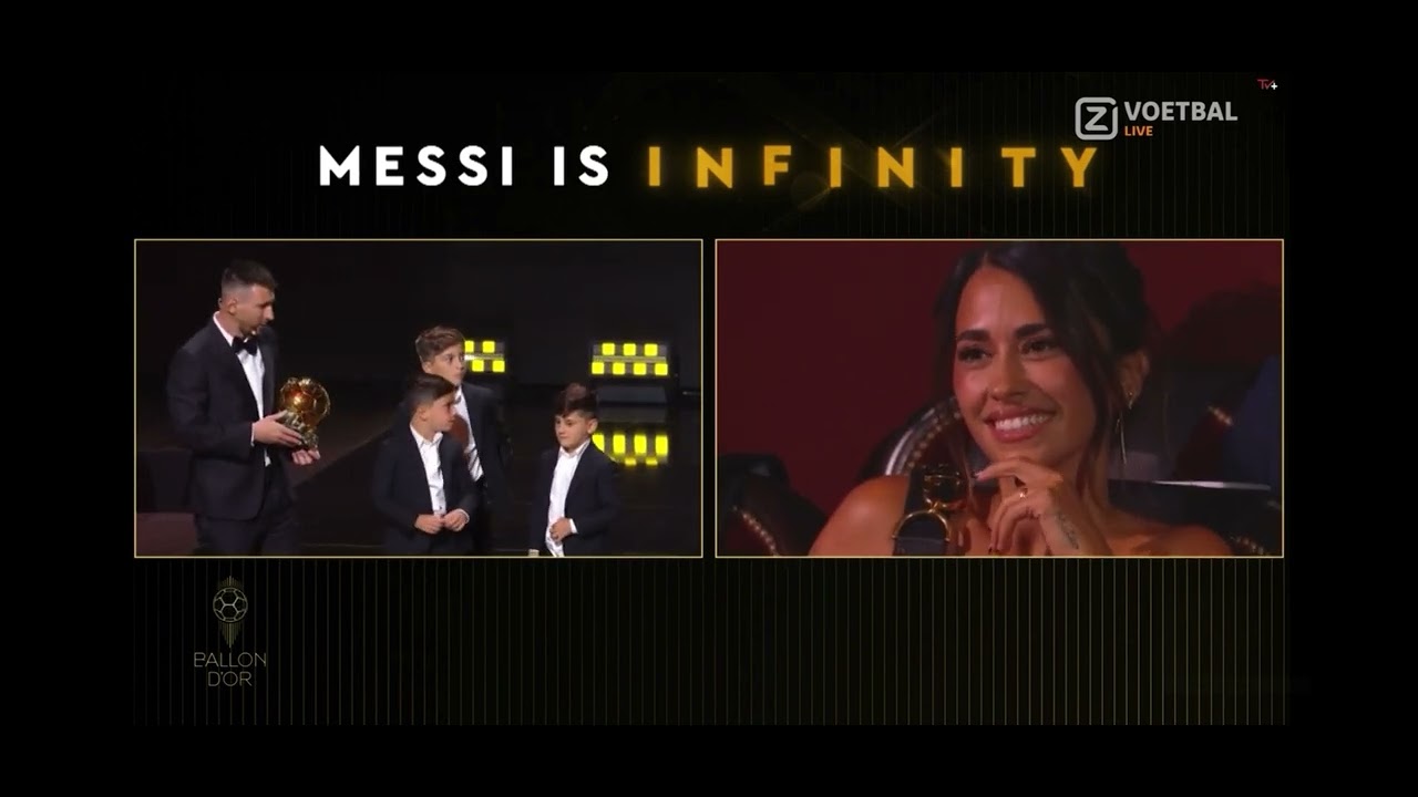 Messi is infinity got new ballon dor wow is so big