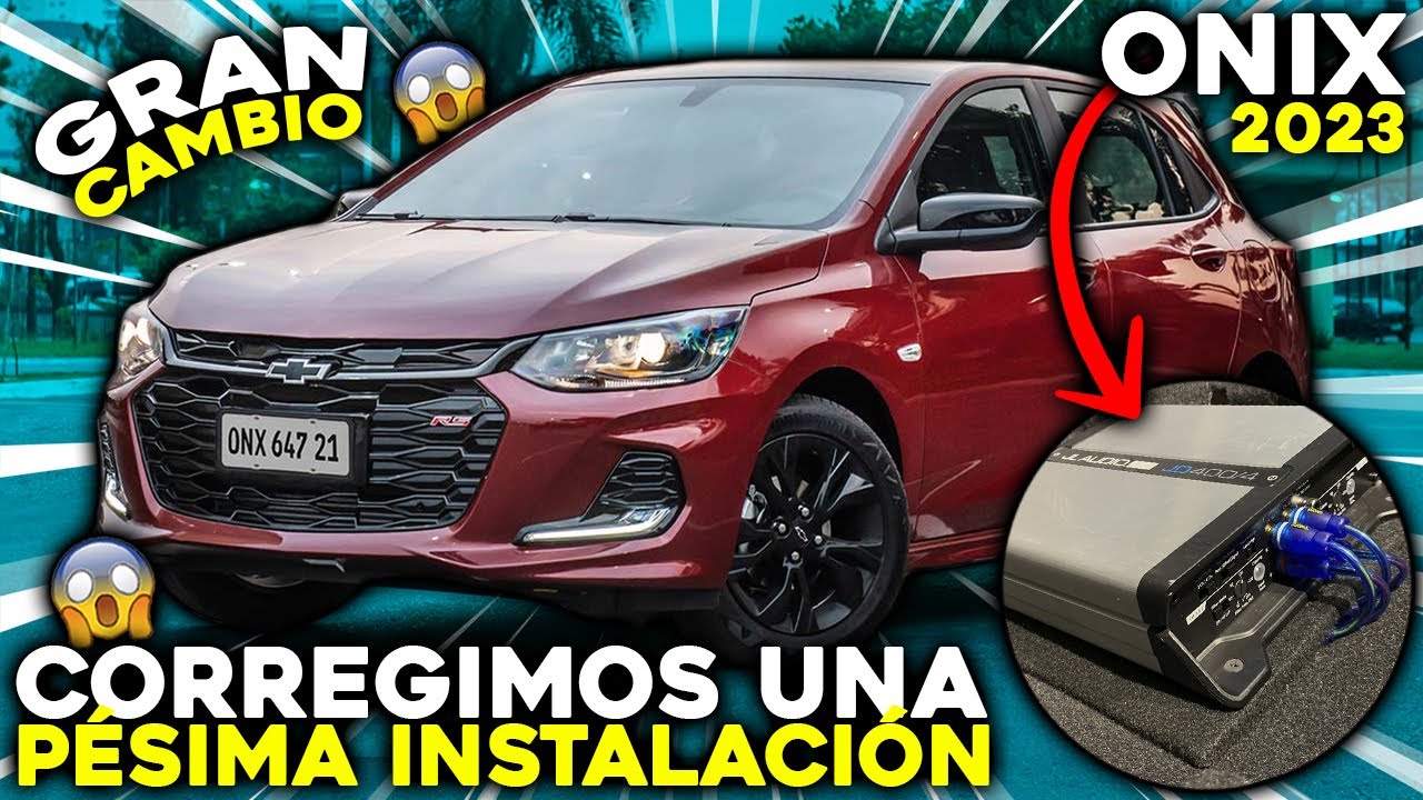 🔥 Corregimos una pésima instalación de car audio en este Chevrolet Onix 2023