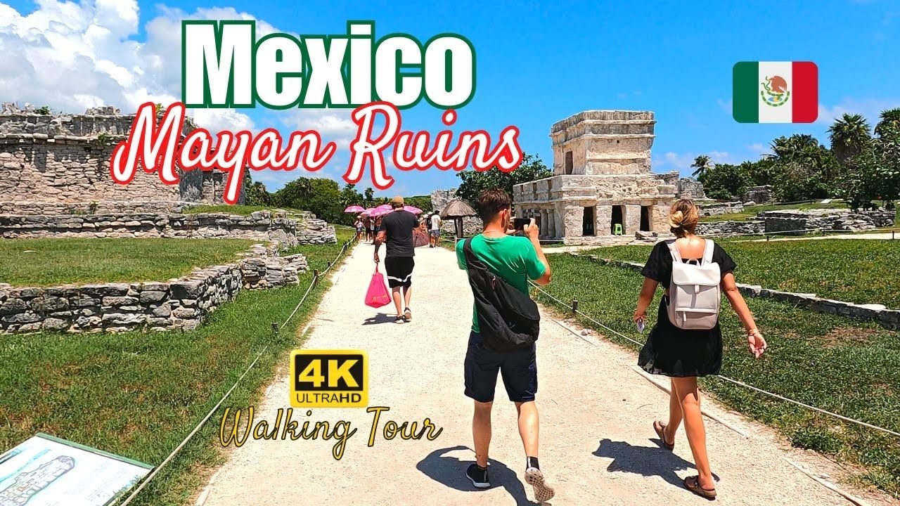 Walking in Mexico 🇲🇽 Mayan Ruins in Tulum [4K UHD 60fps]
