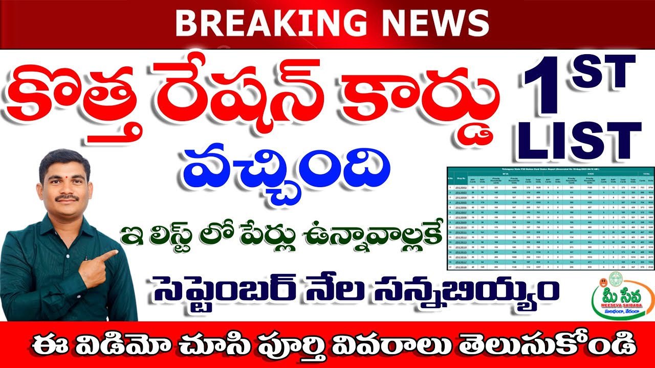 How to Search New Ration Card 1st List Telangana New Ration Cards లిస్టులో మీ పేరు ఉందా తేలుసుకోండి