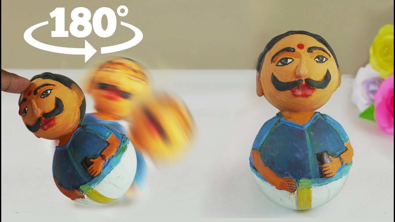 Make easy Navarathri Golu using balls |tanjore kolu doll| Best Out Of Waste | A doll never fall