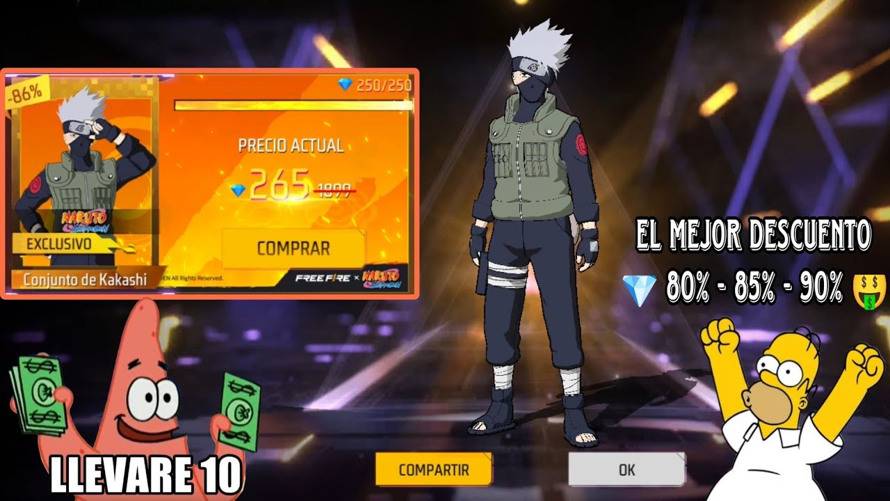 GASTANDO DIAMANTES EN TIENDA MISTERIOSA  ¿CÓMO CONSEGUIR KAKASHI CON POCOS 💎😱 DIAMANTES? FREE FIRE