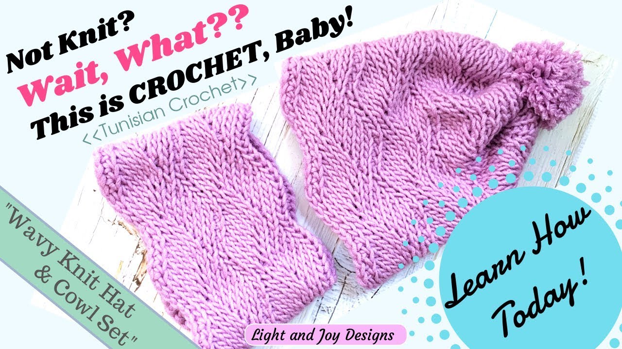 Tunisian Crochet Free Hat Pattern 