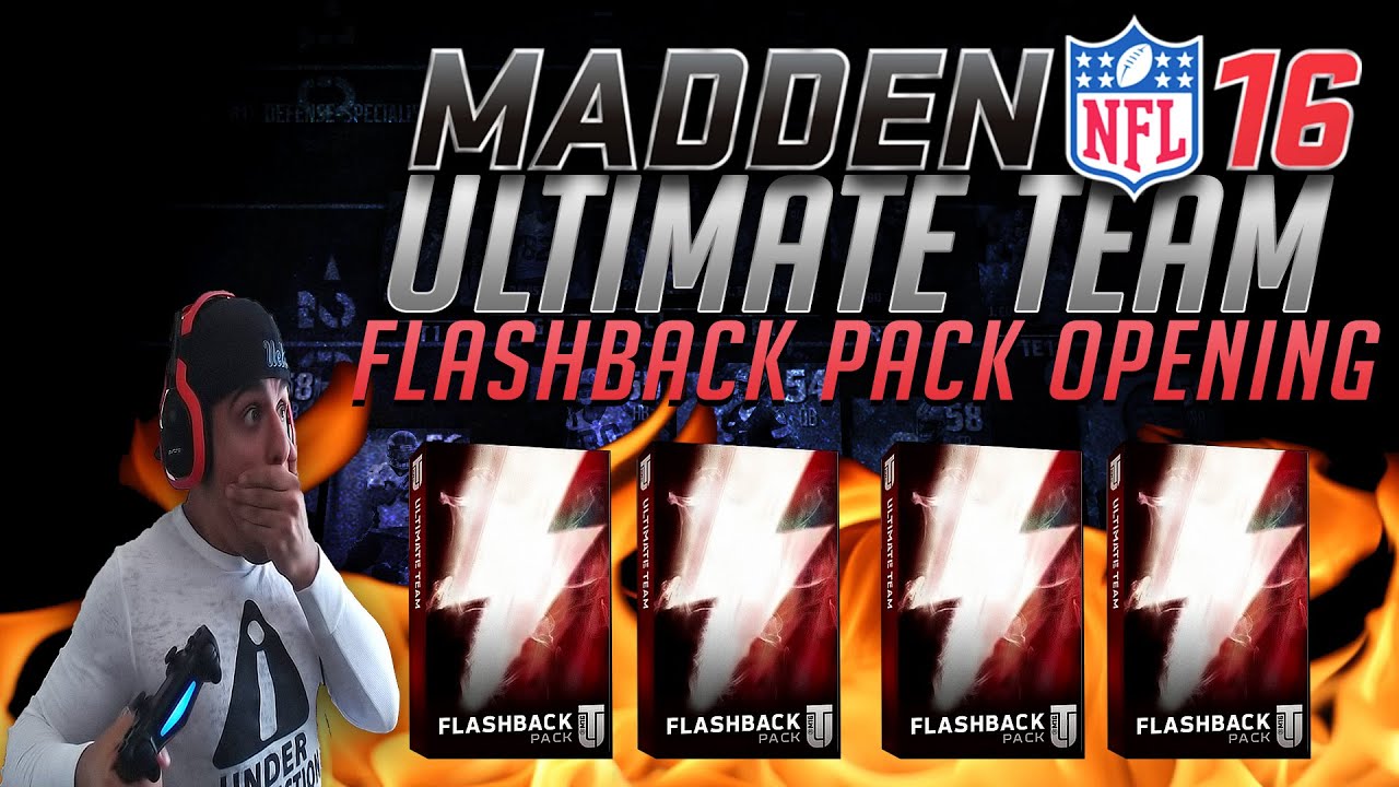 CLUTCH FLASHBACK PULL!  FLASHBACK PACK OPENING #4- MADDEN 16 ULTIMATE TEAM FLASHBACK