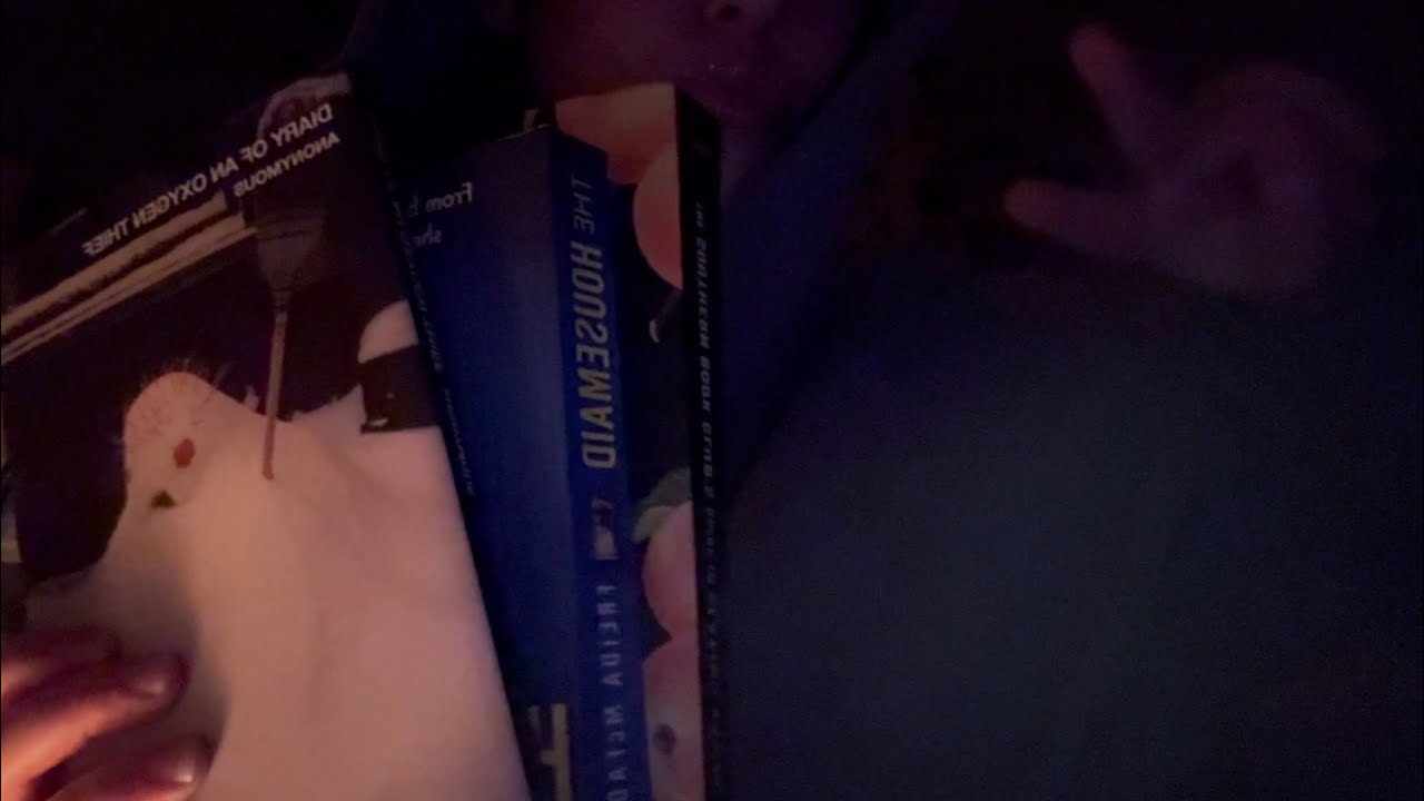 asmr book ramble and tapping 