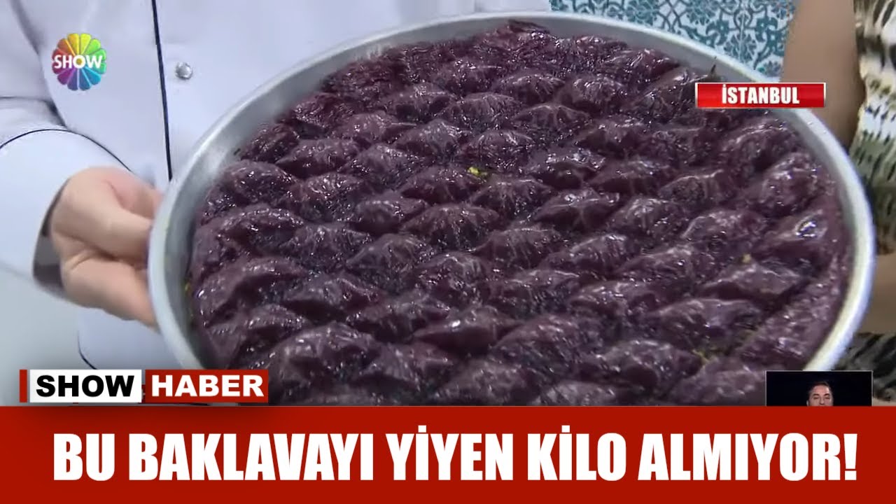 Bu baklavayı yiyen kilo almıyor!
