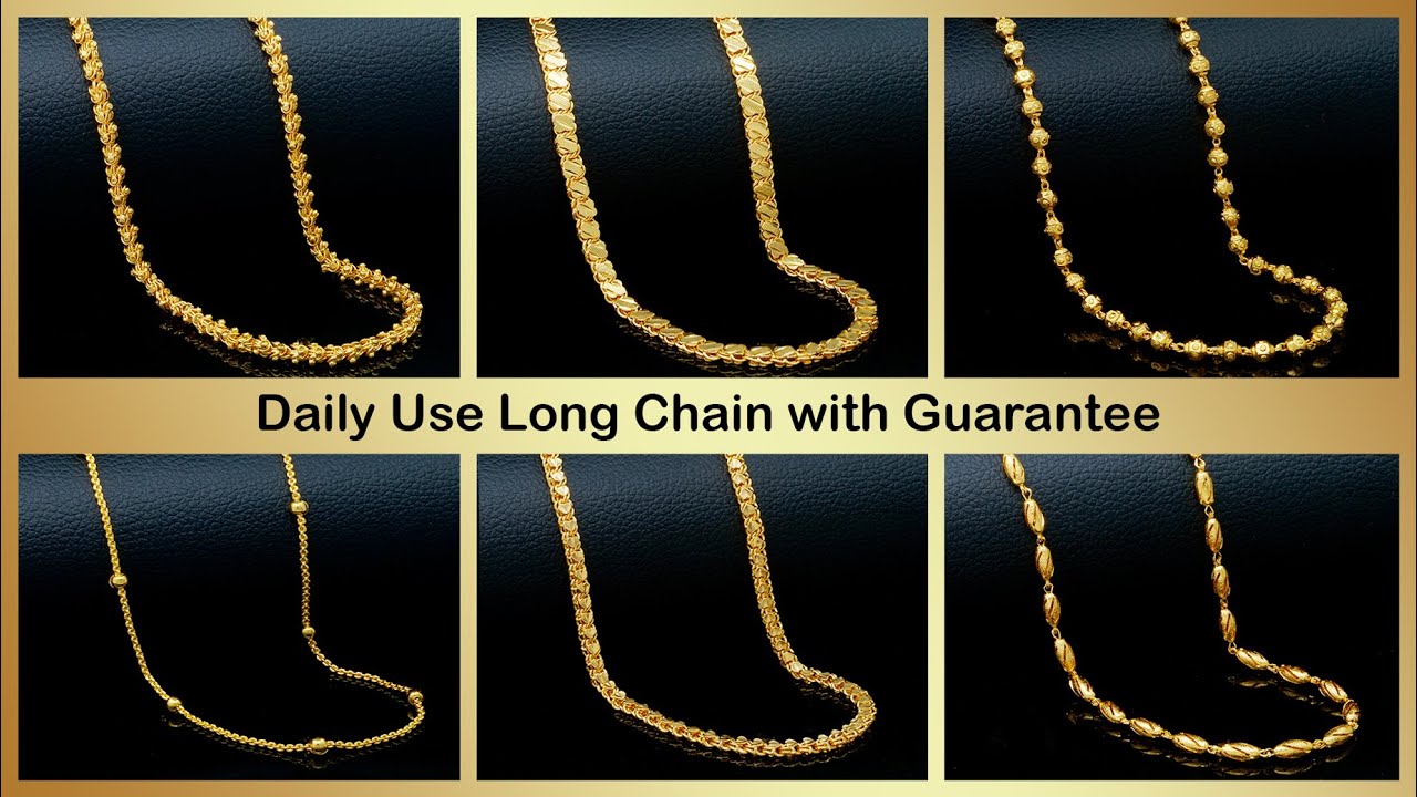 One Gram Gold Chain Designs 24 Inches | 30 Inches | 36 Inches Long Chain Design Online Shopping 🤩