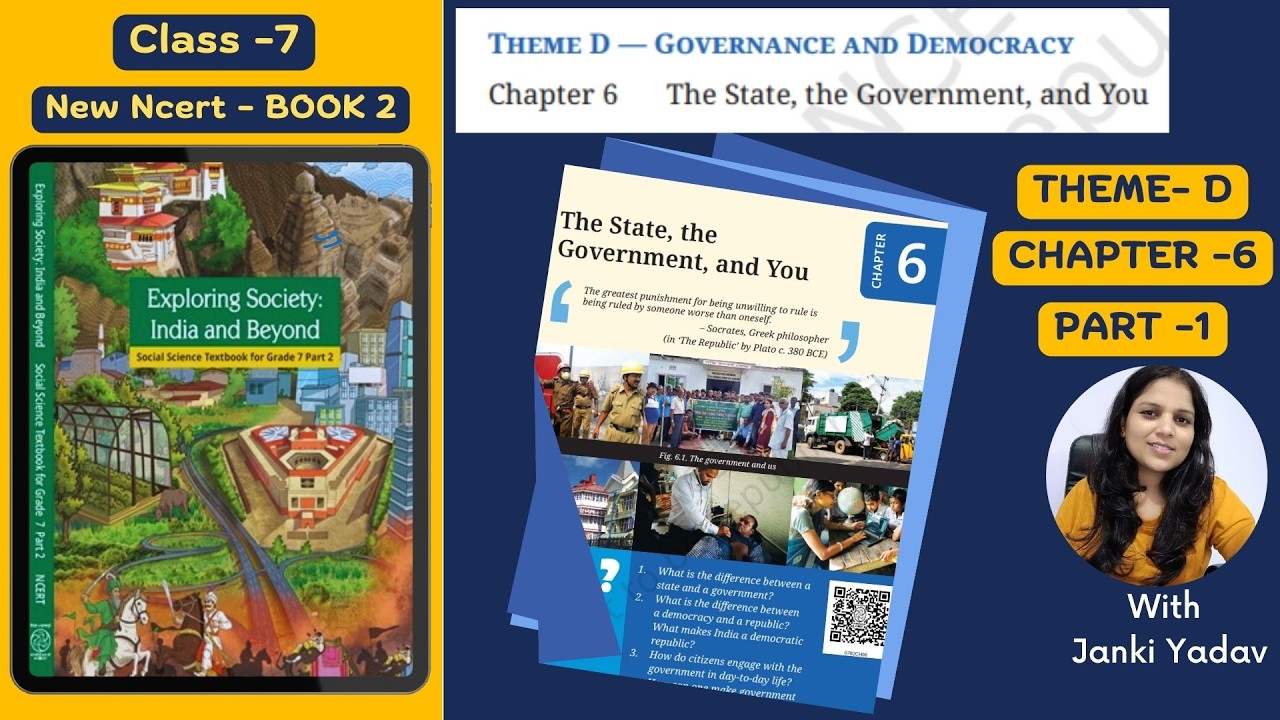 The State, the Government, and You – Class 7 SST NCERT 2025 | Chapter 6 | Book 2 |Part-1
