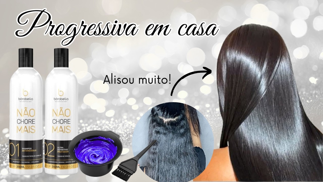 PROGRESSIVA PASSO A PASSO | NÃO CHORE MAIS BORABELLA | fiz no cabelo todo! 😍