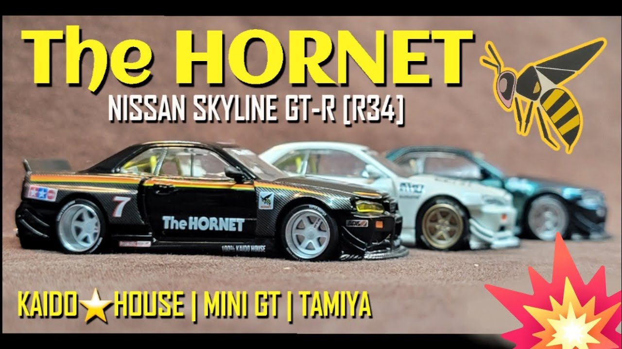 The Hornet Skyline R34 | MINI GT | KAIDOHOUSE | TAMIYA Colab.