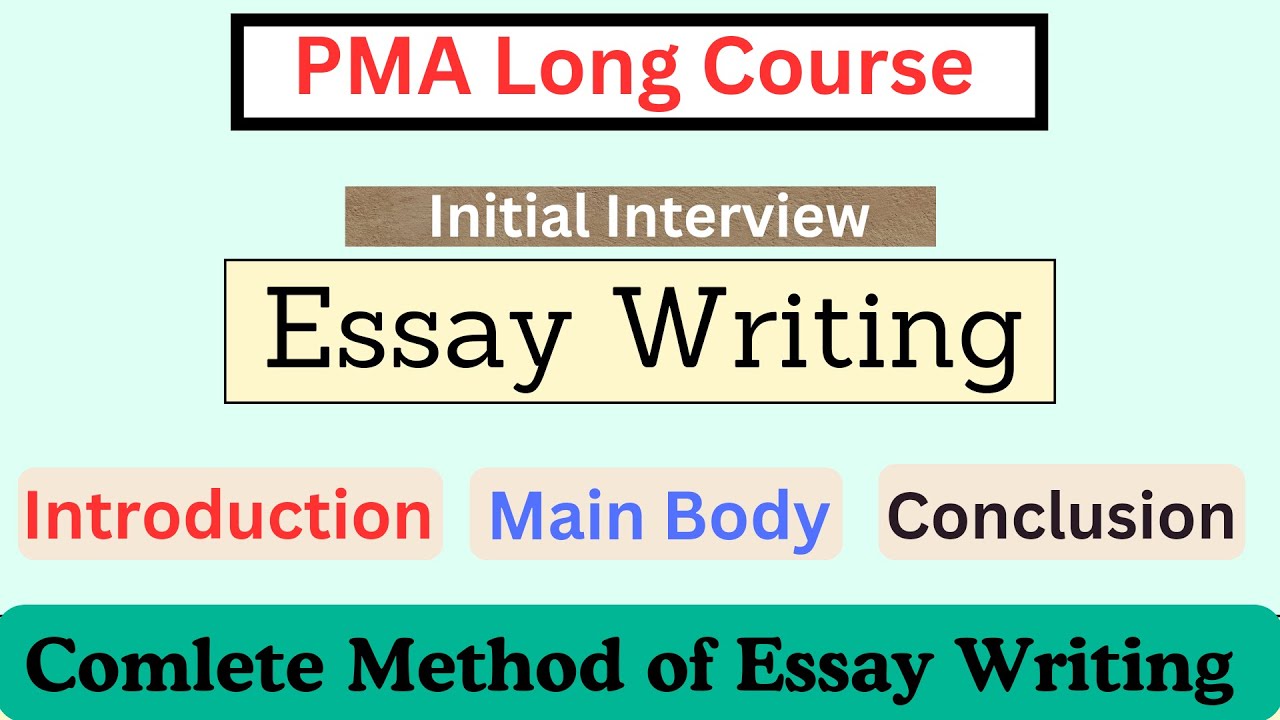 How to write Essay in Pak Army PMA Initial Interview | Essay Before Initial Interview