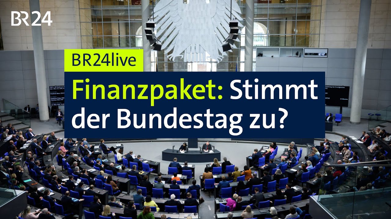Finanzpaket: Stimmt der Bundestag zu? | BR24live