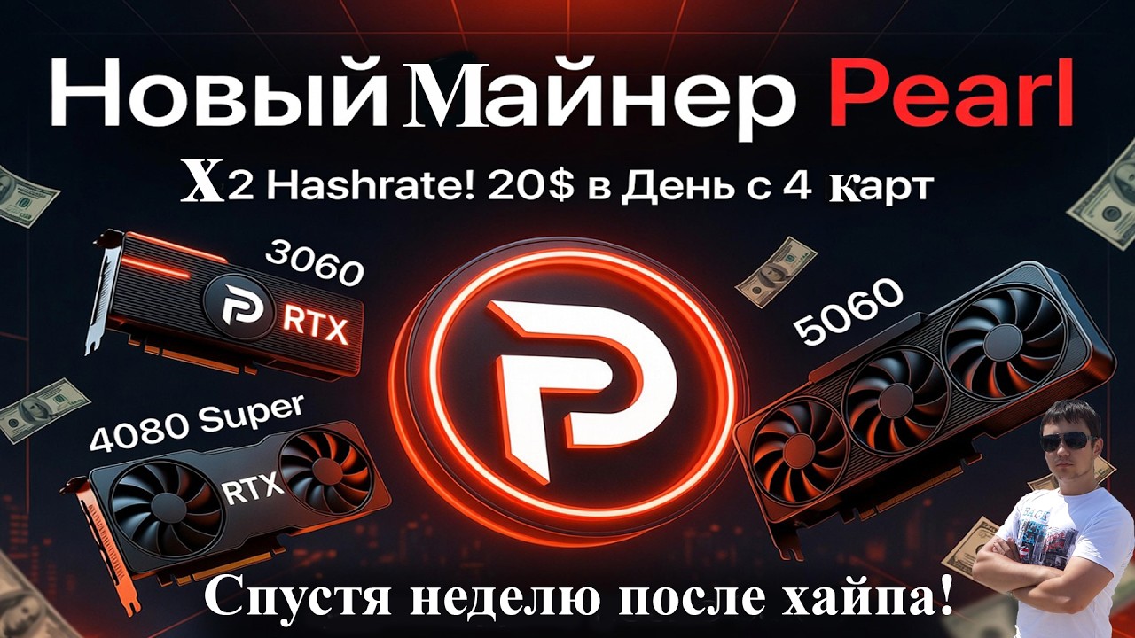 Новый Майнер Pearl &times;2 Hashrate! 20$ в День с 4 Карт Спустя Неделю после Хайпа!