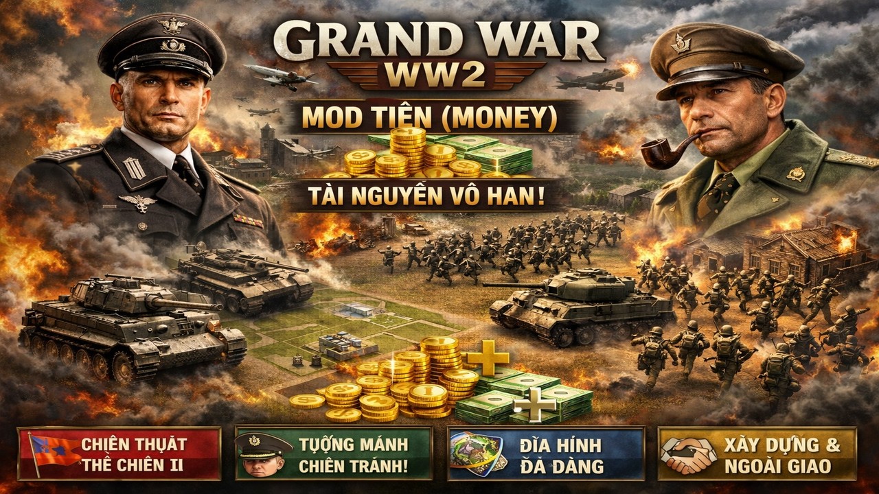 Grand War WW2 | Game Chiến Thuật Theo Lượt Thế Chiến 2 Cực Hay Trên Mobile