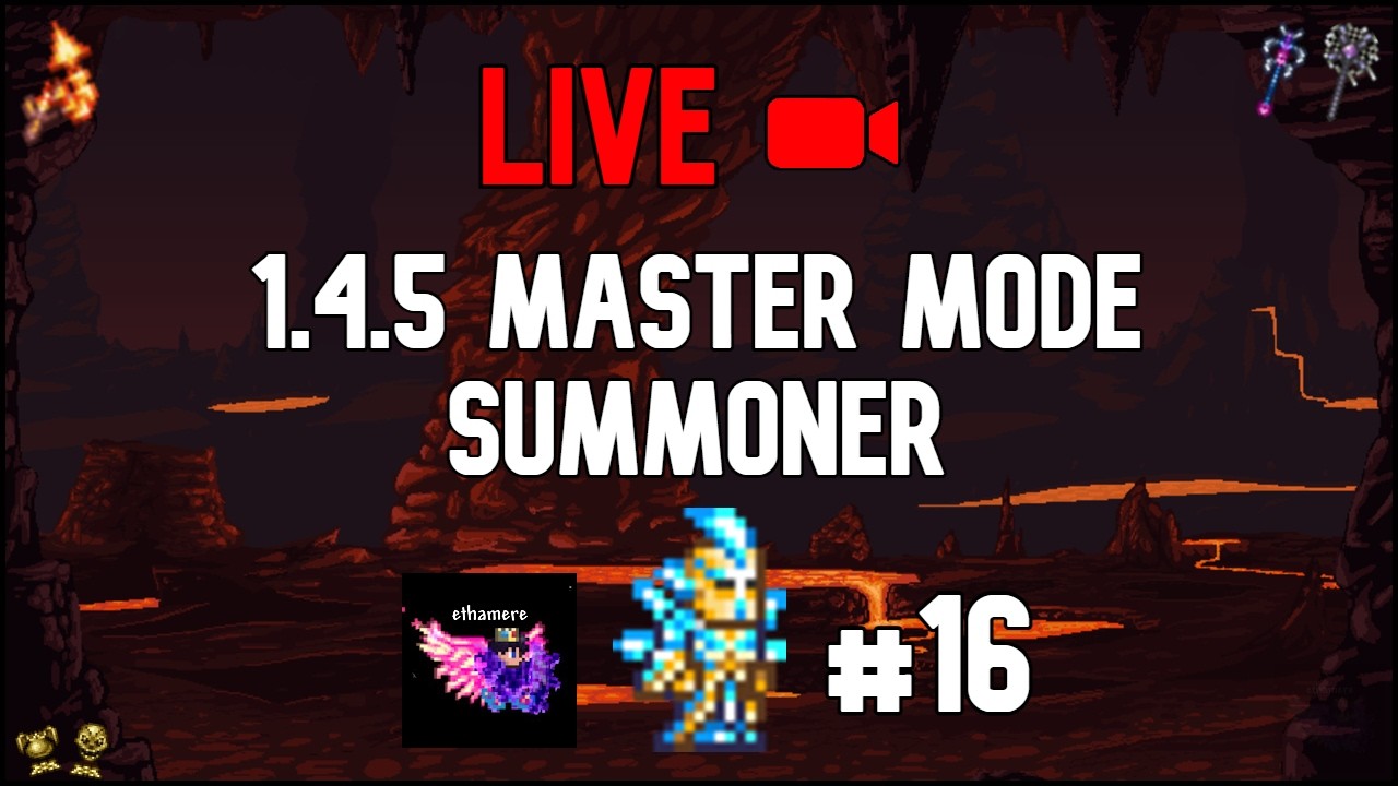 🔴LIVE Master Mode Summoner on Terraria 1.4.5! (Day 16)