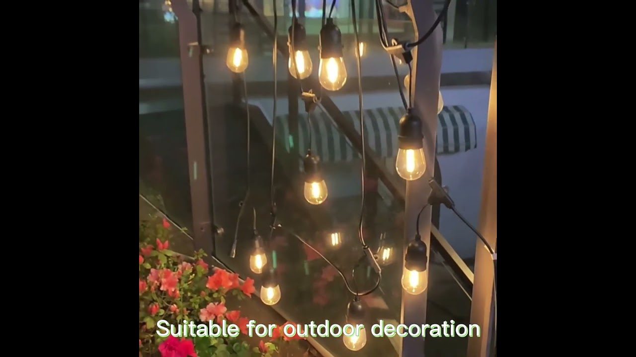 Solar S14 outdoor string lights