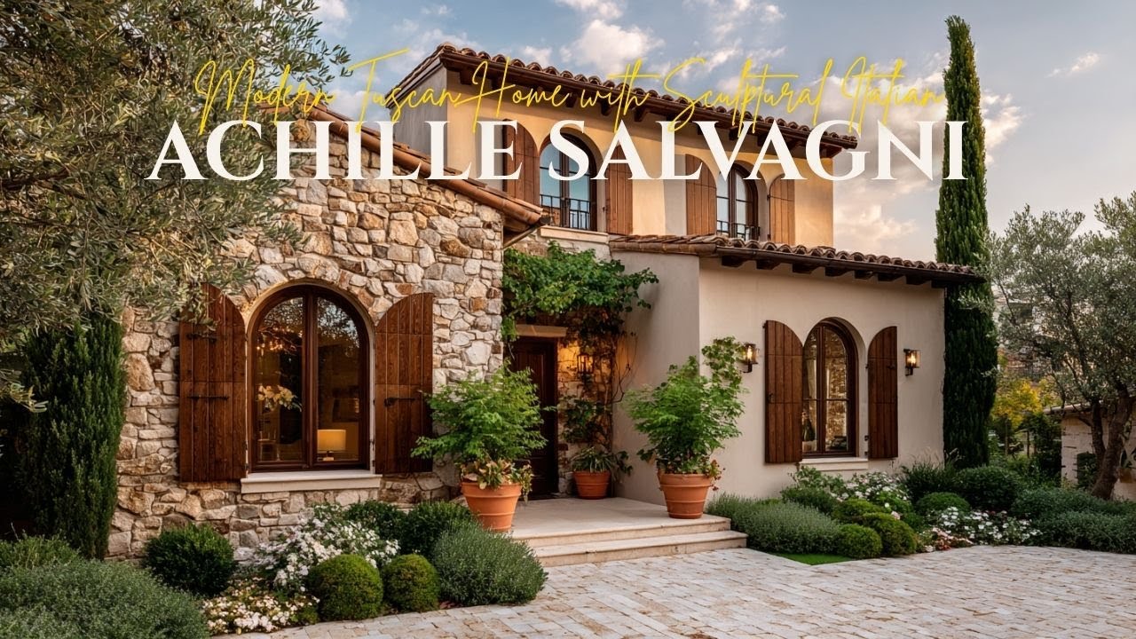 Achille Salvagni Inspired Modern Tuscan Home with Sculptural Italian Architecture Refined