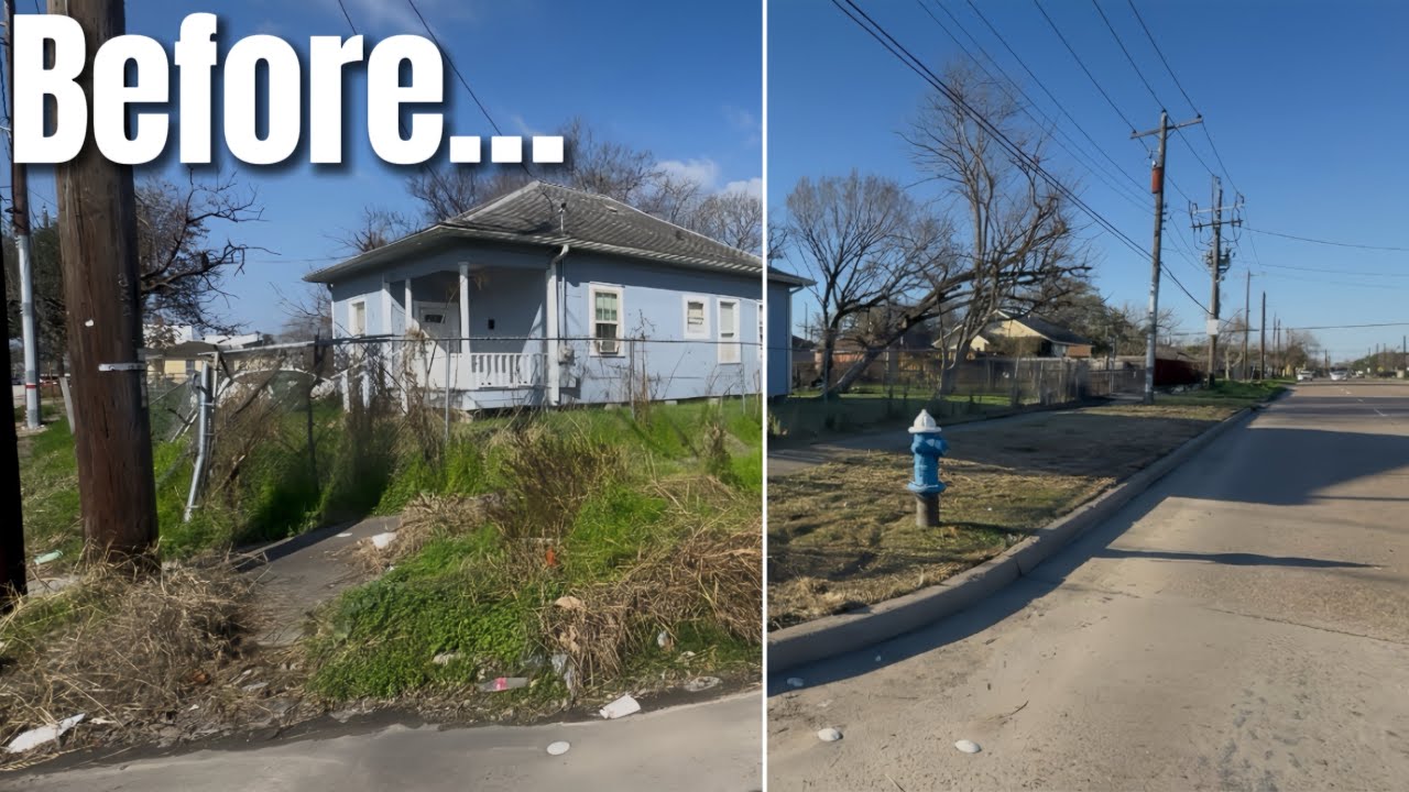 Most Satisfying Lawn Cleanup &ndash; Overgrown Yard Gets A Stunning Makeover