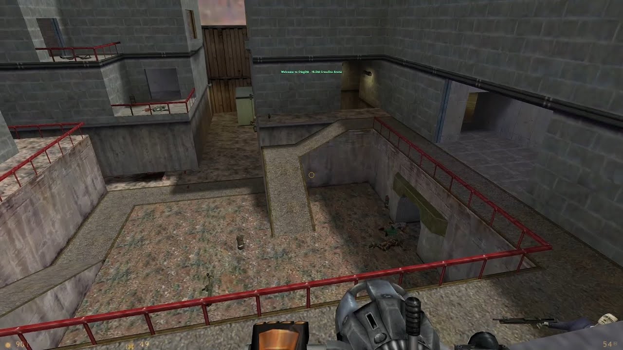 Half-Life 1 multiplayer crossfire map gameplay