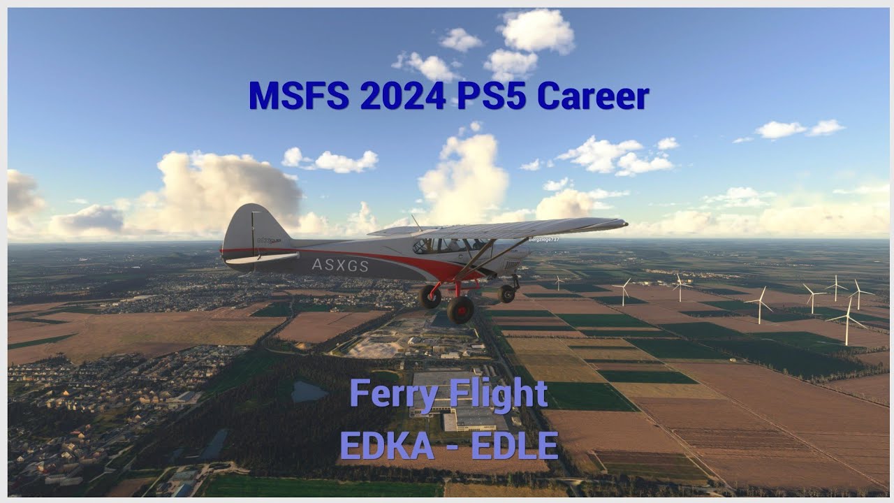 MSFS 2024 PS5 Career - Ferry Flight to Mulheim